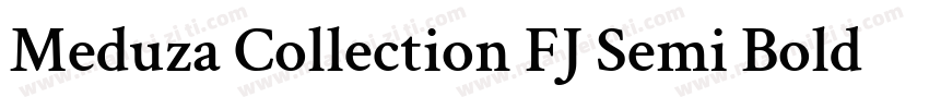 Meduza Collection FJ Semi Bold Text字体转换